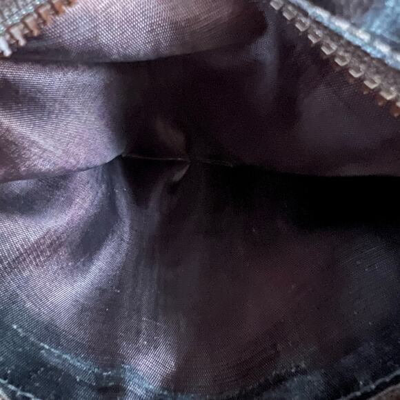 Vintage CELINE Macadam Coated Canvas and Leather Shoulder Bag - Picture 8 of 13